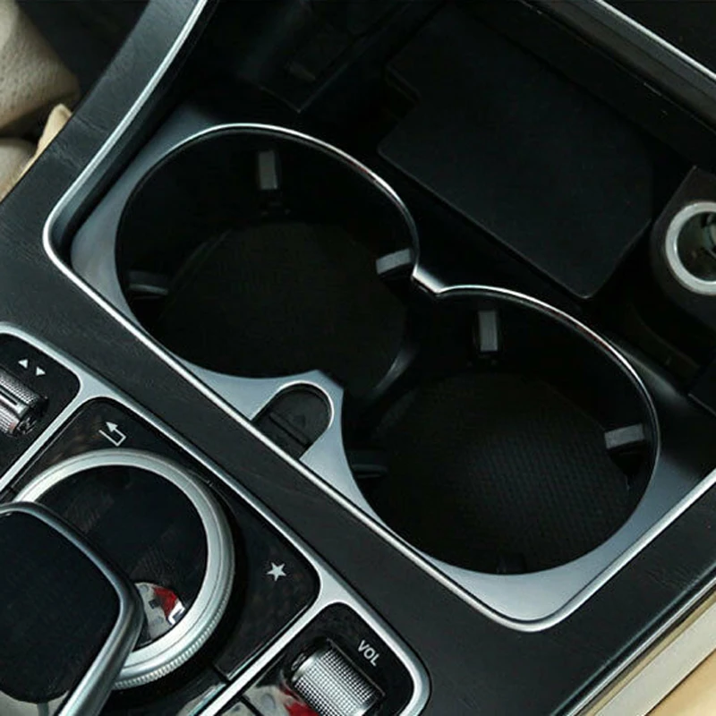 Держатель стакана воды крышка отделка авто аксессуары для Mercedes Benz C E GLC класс W205 W213- Incar-styling