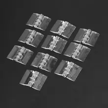 

10Pcs/set 25X33MM Transparent Plastic Folding Hinges Durable Clear Acrylic Hinge Tools