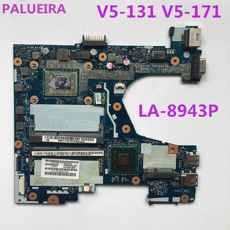 PALUBEIRA для acer aspire V5-131 V5-171 ноутбук материнская плата с ЦПУ LA-8943P DDR3 все функции полностью протестированы