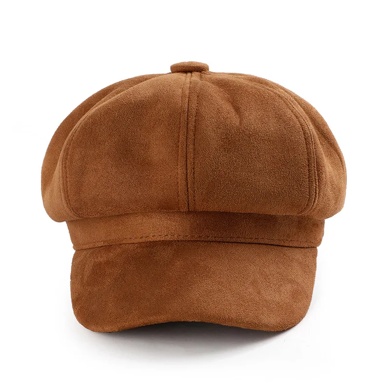 Hot Sale New Warm Solid Berets For Women Outdoor Adjustable Female Autumn Winter Casual Lady Cap Hat_voghion.com