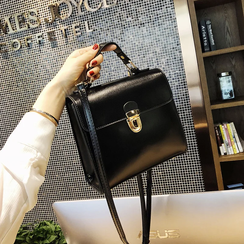 

2019 New Products Versitile Fashion Simple Korean-style Solid Color Shoulder Bag Handbag Shoulder Bag Square Sling Bag