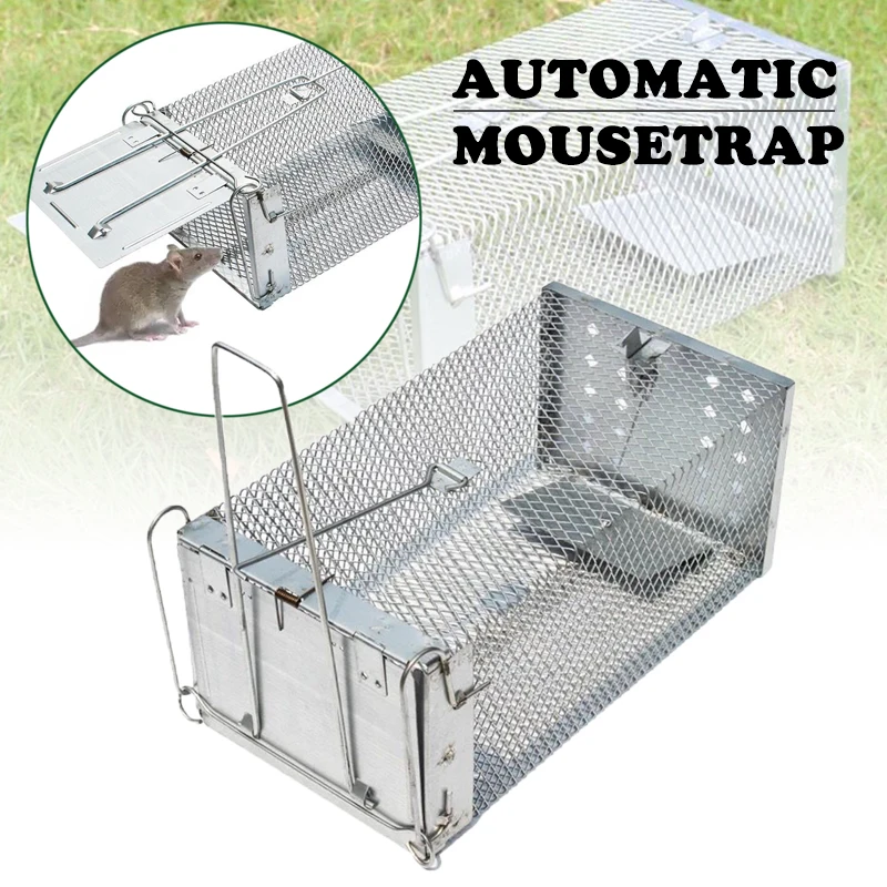 Rat Trap Cage Small Live Animal Pest Rodent Mouse Control Catch Hunting Trap 