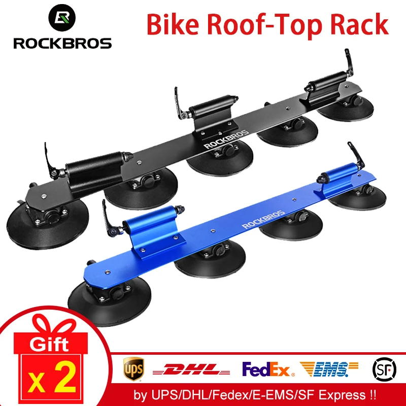 ROCKBROS Suction Roof Top Bike Carrier Car Carry Bicycle Rack Quick Hub