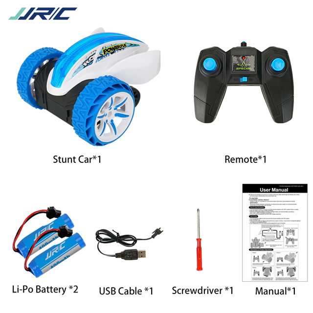Q77 RC Stunt Car 2.4GHz Electric RC Car 360 Degree Rotation Flip Bounce Vehicle with LED Light Remote Control Car Toys