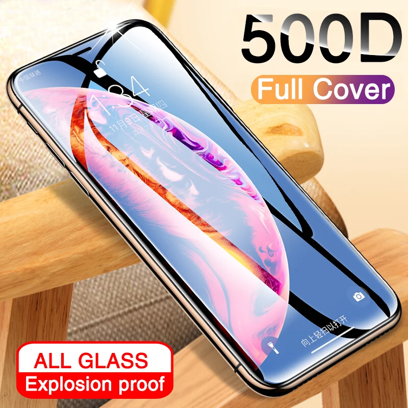 500D Full Cover Tempered Glass For iPhone 11 Pro X XR XS MAX glass
iphone 11 Pro screen protector Protective glass on iphone 11