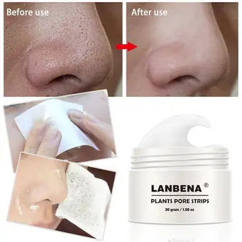 

LANBENA Blackhead Remover Nose Mask Pore Strip Black Mask Skin Care Anti Acne Treatment Black Deep Cleansing Mask TSLM1