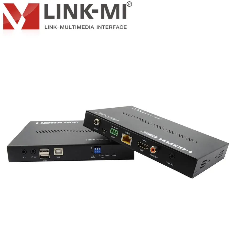 HDBaseT ультра тонкий удлинитель комплект HDMI 2,0, 4K2K@ 60 Гц 4:4:4, до 100 м HDR, EDID удлинитель