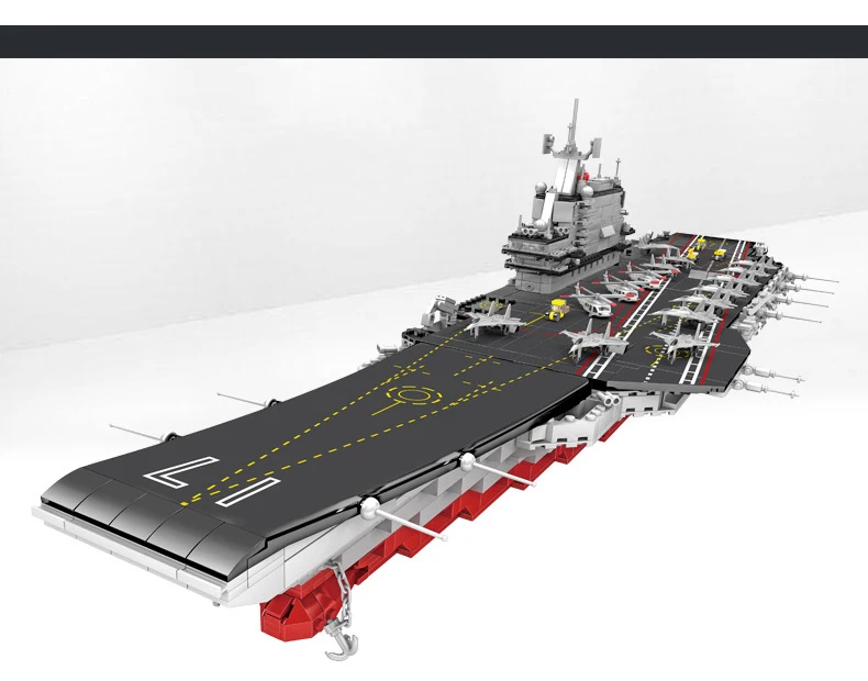 Ww2 Современная Военная 1:340 масштабная авиационная авианосец, конструктор, модель кирпича, Обучающие игрушки, коллекция