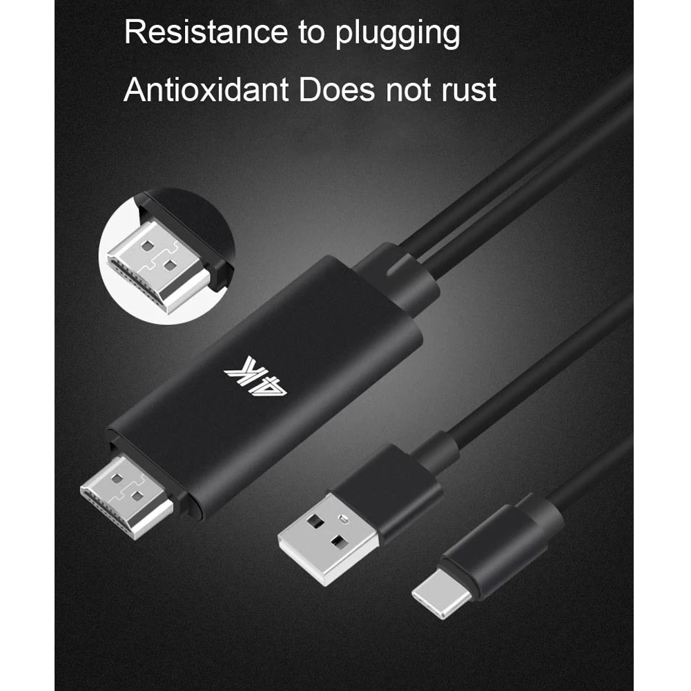 Универсальный USB-C адаптер типа C к HDMI USB 3,1 tv/HD tv видео кабель руководство пользователя наборы для Macbook Android