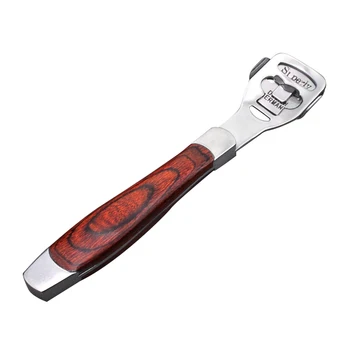 

Multi-Function Wooden Handle Stainless Steel Foot Care Pedicure Machine/ Callous/ Hard/Dead Skin Remover/Cuticle Remover Shaver