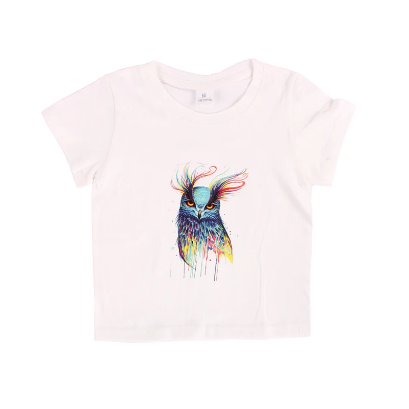 Boys Girls Cotton T-Shirt Lion King Cartoon Funny T shirt Children Short Sleeve Summer Tops Kids Owl Print Tee Clothes (5)