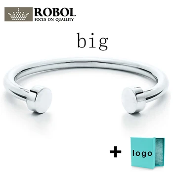 

SL 09 High Quality Original 925 Sterling Silver Classic Elegant Fashion Open Bracelet Girl Girl Jewelry DIY Gift Wholesale