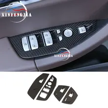 Для BMW X3 G01 18-19X4 4x углеродное волокно цвет двери подлокотник окна лифт отделка