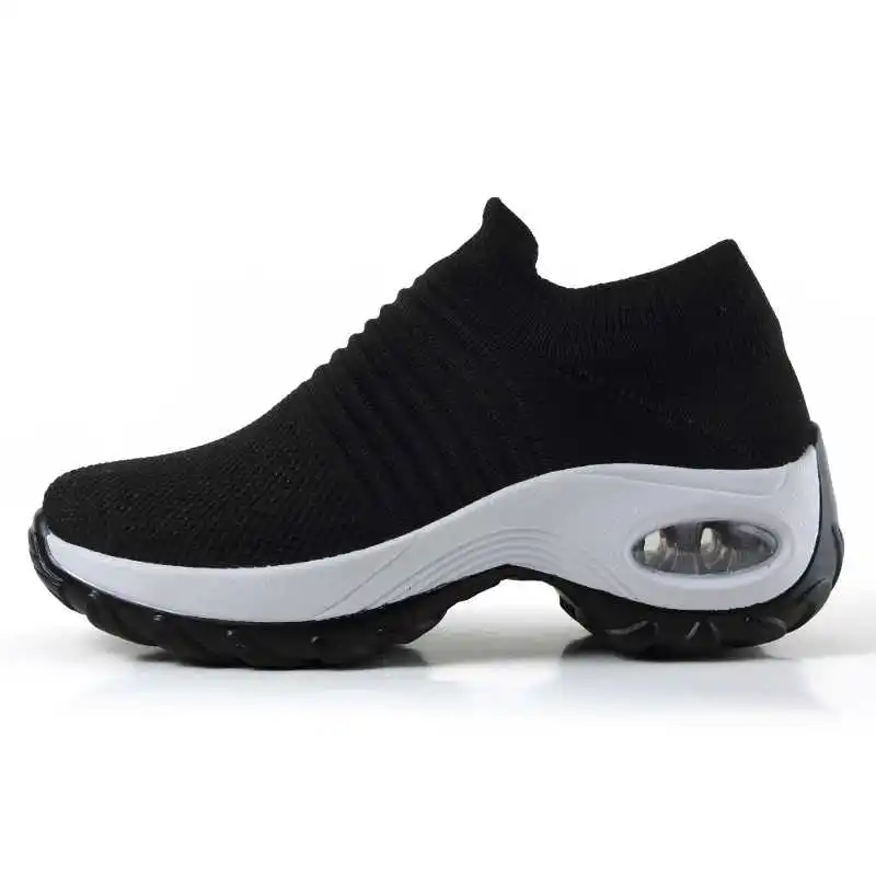Zapatos deportivos para Mujer, zapatillas de tenis al aire libre, Zapatos  de plataforma con cuña, aumento de altura de 5CM, calcetín transpirable,  calzado para Mujer|Zapatos de tenis| - AliExpress