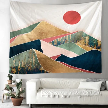 

Peak red sun Indian Mandala Tapestry Wall Hanging Bohemian Gypsy Psychedelic Tapiz Witchcraft Tapestry