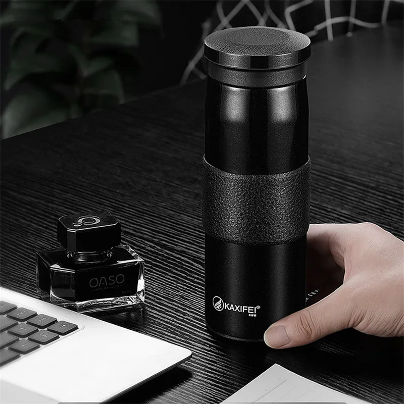 Business Office Style 450ml 316 Stainless steel Vacuum Flasks Outdoor Travel Coffee&Tea Thermos Cup Portable Vehicle Water Mug