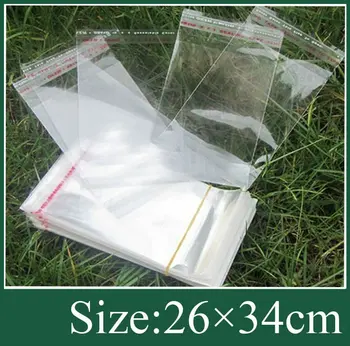 

clear Self Adhesive Seal Plastic Bag 26x34cm 200pcs/lot