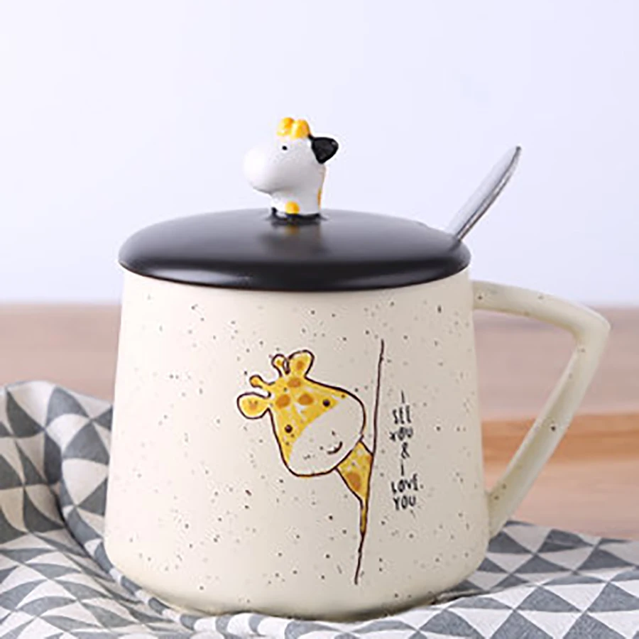 Креативная Милая кружка кофейная чашка керамические многоразовые чашки для