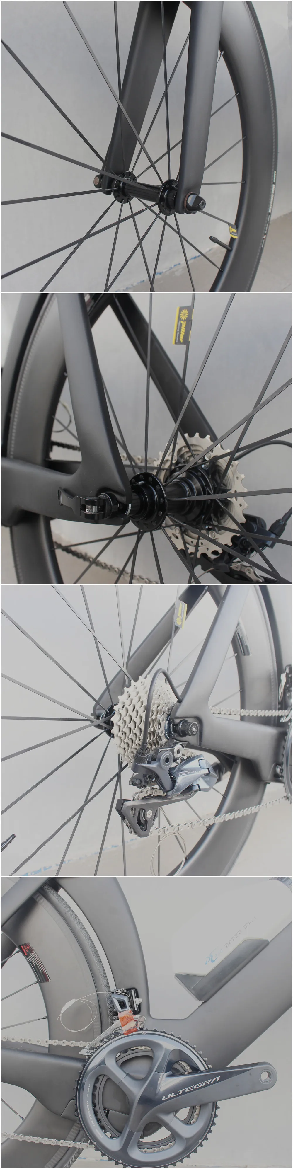 Winowsports 700C Complete Bike TT Bicycle Time Trial Triathlon Carbon Fiber Frame with R8000 Ultegra and Di2 R8060 groupset