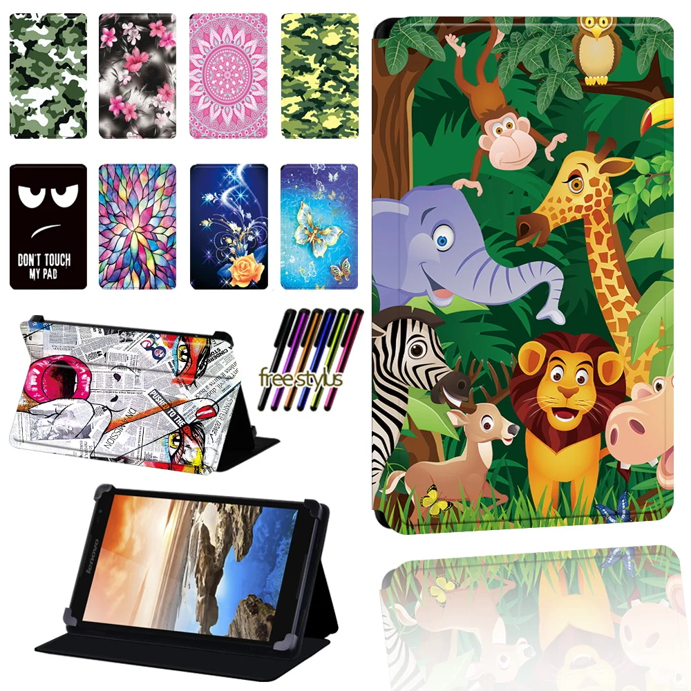 

Tablet Case for Lenovo Tab 7" 8" 10" Thinkpad Tablet Drop Resistance Scratch Resistant Capa Tablet Para + Stylus