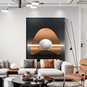 Modern Luxury Geometric Paintings Printed on Canvas 2