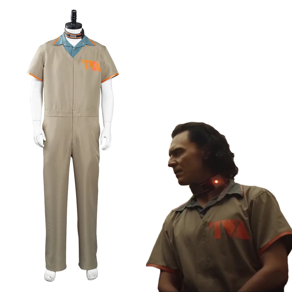 Loki Cosplay Costume Tva Prison Uniform ...