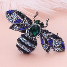 Joyería farlena Vintage nueva llegada grande Wasp Art Nouveau colgante broche con cristal de diamantes de imitación completo envío gratis BRO346