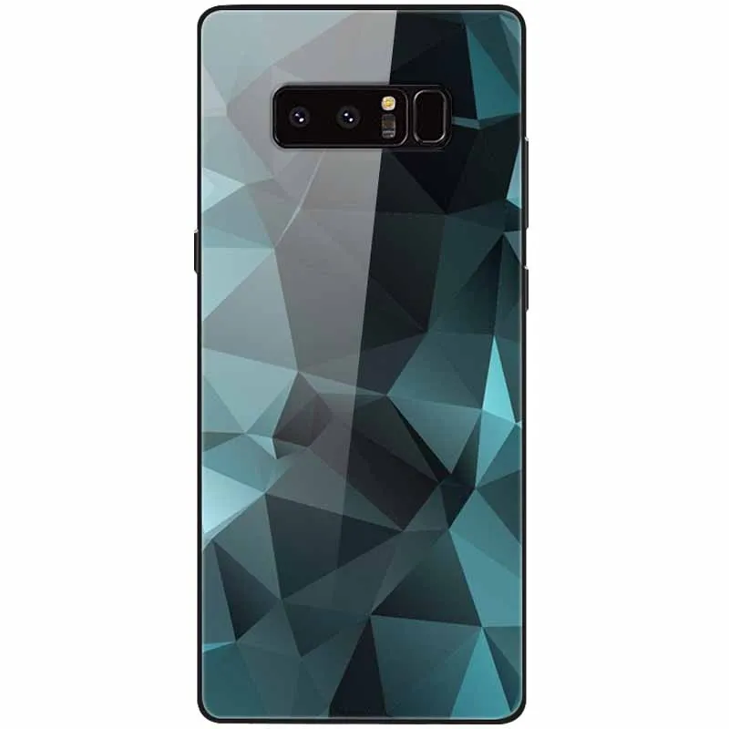 cute phone cases for samsung  Tempered Glass Cover For Samsung Note 8 Case Note9 Hard Protective Funda For Samsung Galaxy Note 10 Plus 9 Cases Luxury Bumper kawaii phone case samsung Cases For Samsung