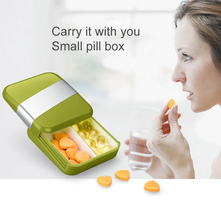Pill Box Case Portable Travel Splitter Pill Organizer Tablet Container Medicine Storage Safe Fashion Food Grade Plastic Outdoor (1)