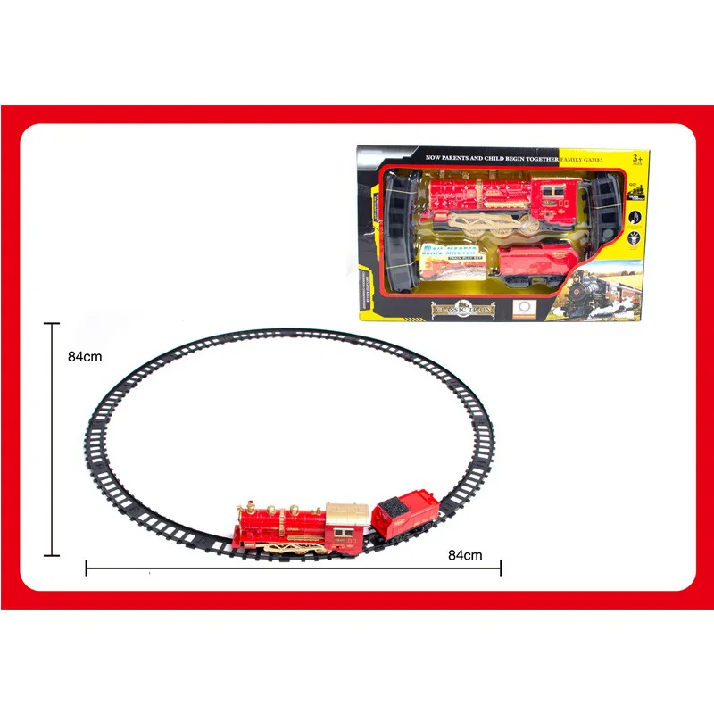 

CHILDREN'S Toy Electric Smoke Rail Train Model Classic Camera Track Steam Train CHILDREN'S Toy Set