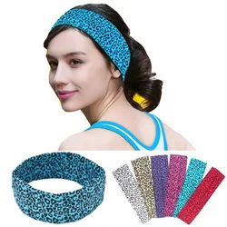 Bohemian Leopard Pattern Hairband Yoga Wide Floral Smooth Hair Band Snake Animal Print Hairband Wide Headband Hair Accessories