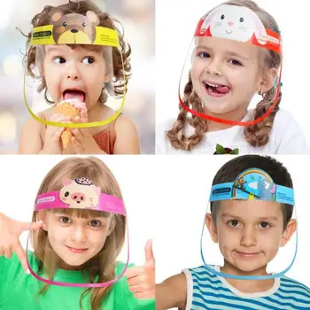 

Cartoon Face Shield Anti-fog Isolation Mask Full Protective Mask Splash Droplets Head Cover Kid Gifts LX2054