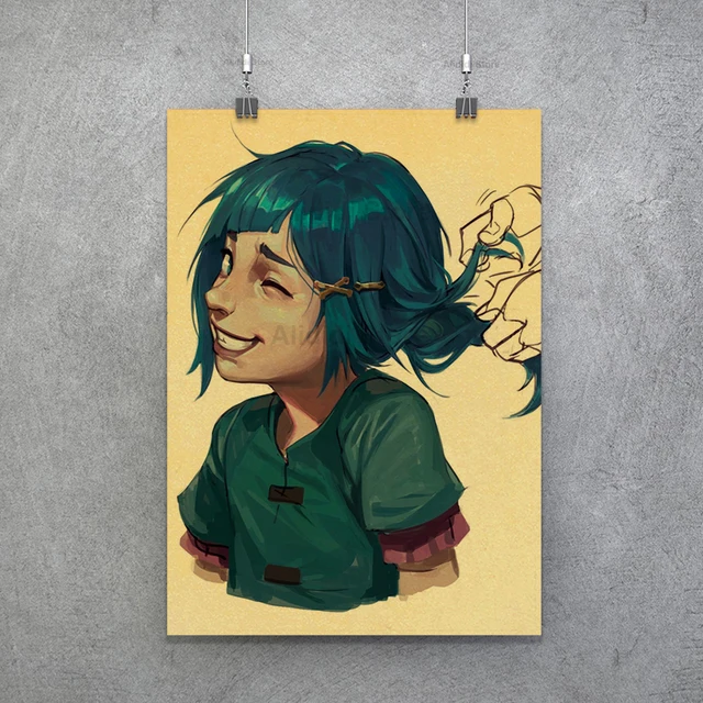 Popular TV Show Arcane Kraft Paper Poster Vi Viktor Jayce Jinx Home Decor Study Bedroom Bar Cafe Wall Paintings Stickers Posters Poster