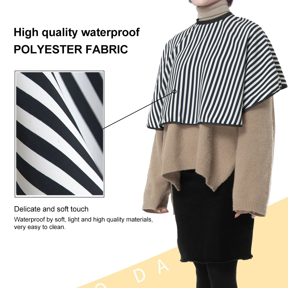 Adult Striped Haircut Cloth Long Haircut Apron Perm Dye Hair Cloth 140x160cm US Spain Fast Shipping