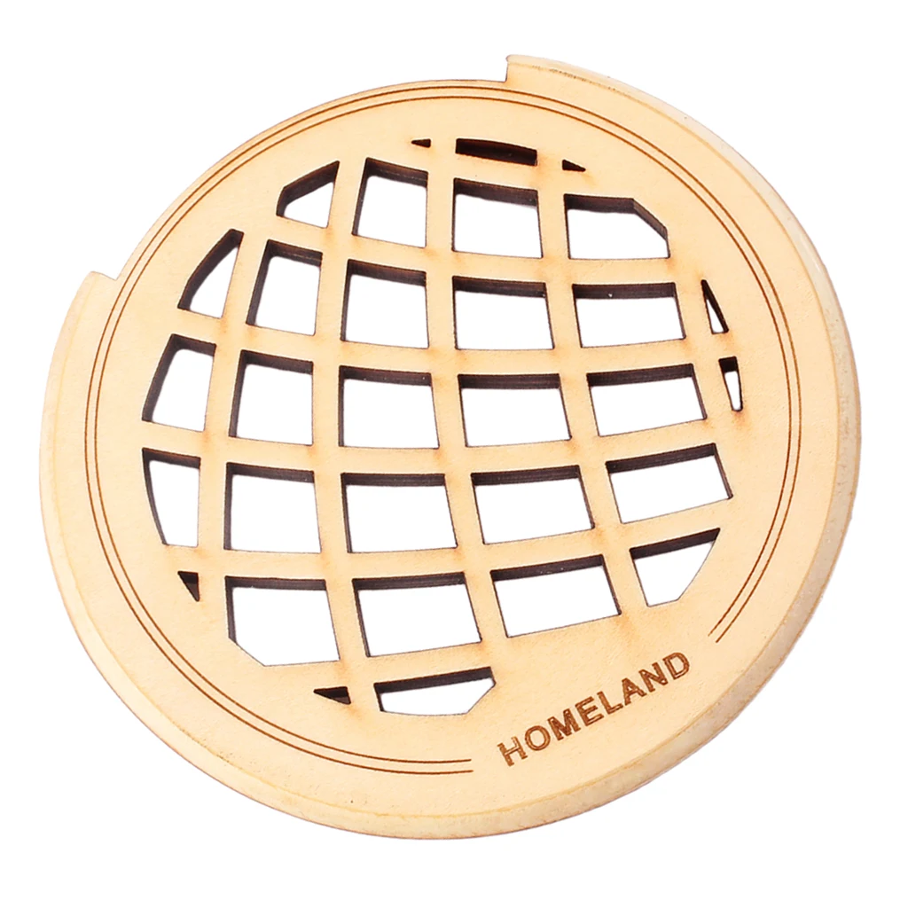 Wooden Sound Hole Cover Block Buffer for 40
