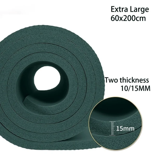 200cm*90cm fitness black large rubber yoga mat Men flooring non slip exercise mat pad 15MM thick gym gymnastic mat Slabs Home GYM Equipment  https://gymequip.shop/product/200cm90cm-fitness-black-large-rubber-yoga-mat-men-flooring-non-slip-exercise-mat-pad-15mm-thick-gym-gymnastic-mat/