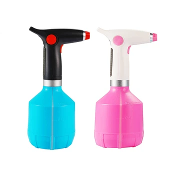 

2 Set 1000Ml USB Rechargeable Electric Spray Bottle Watering Tool for Flower Plant Blue + Black & Pink + White