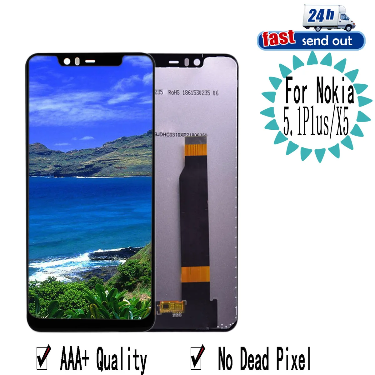5 8 &quotX5 ЖК-дисплей для Nokia 1 Plus Дисплей сенсорный Экран дигитайзер сборки запасные