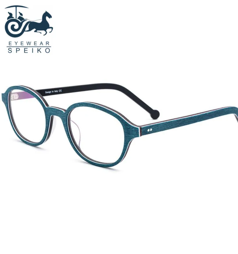 

Vintage acetate frame frames 19102 retro style women round eyewear can be myopia reading glasses 1.74 anti-blue lenses
