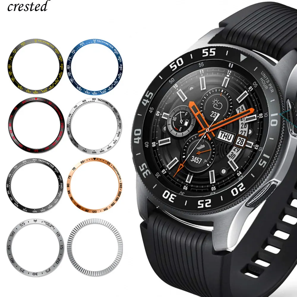 Металлическая крышка для samsung Galaxy Watch 46 мм/42 мм чехол gear S3 Frontier/классический спортивный клейкий чехол ремешок аксессуары 46/42 3