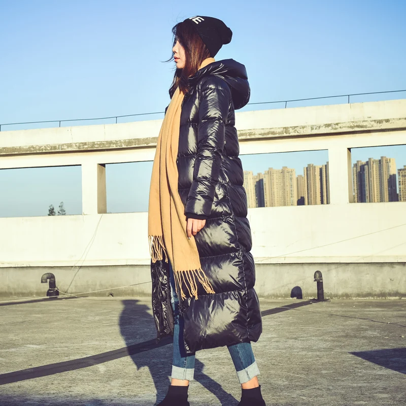 

winter duck down jacket outwear winter thicken long coat Women Warn windproof parka mujer doudoune femme hiver LX2512