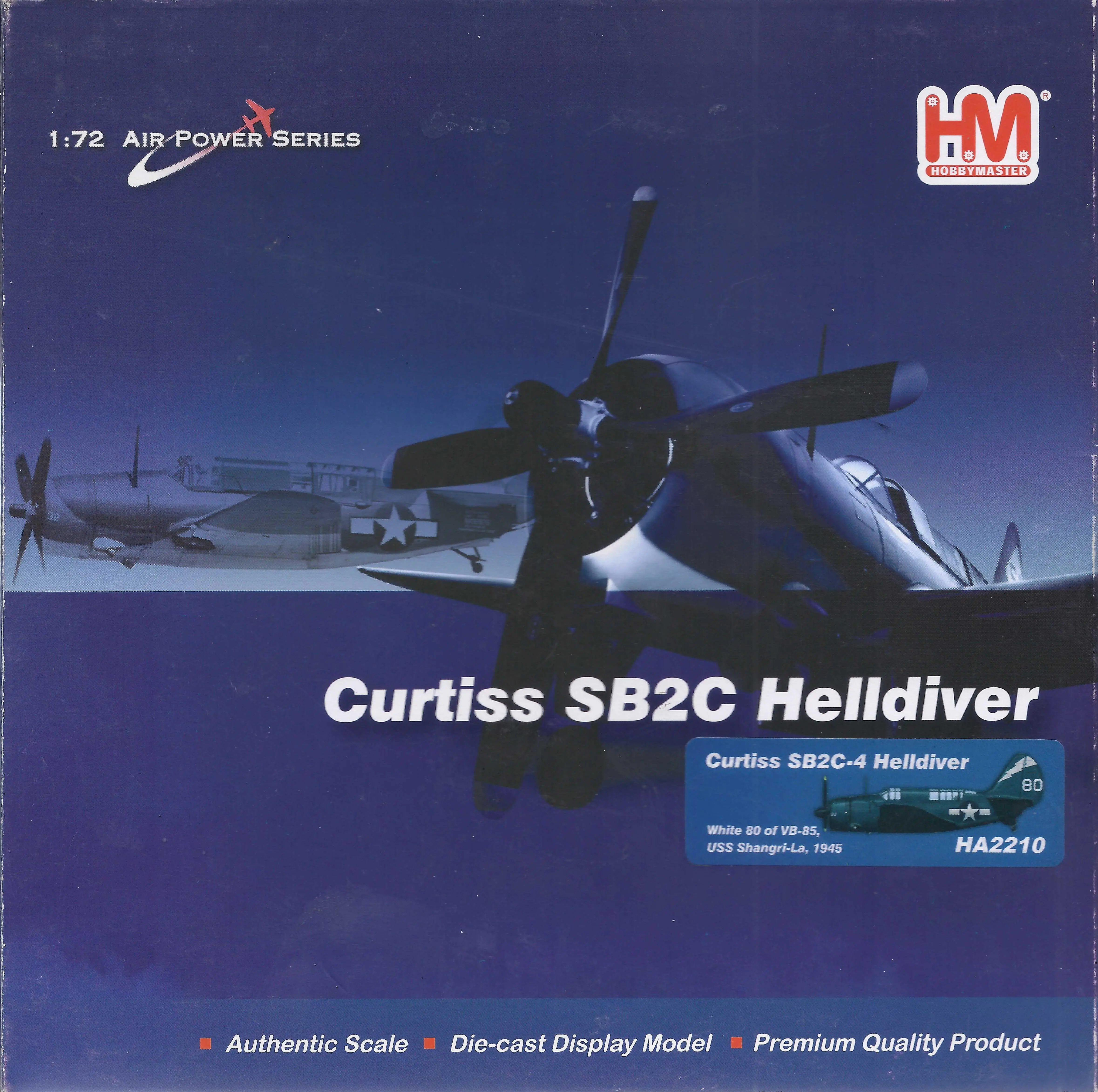Хобби мастер Curtiss SB2C-4 Helldiver белый 80 из VB-85 1/72 литье под давлением модель самолета