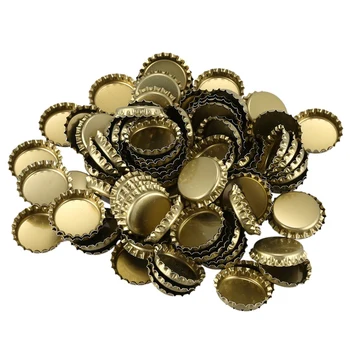 

100 Double-Sided Color Flattened Beer Caps Decorative Craft Caps DIY Jewelry Accessories Handmade Creative Beer Caps