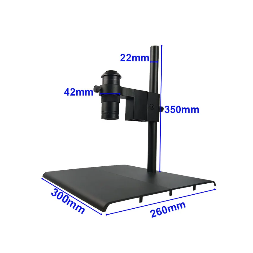 Efix 2MP VGA монокулярный микроскоп подставка для объектива цифровой камеры 56 светодиодный светильник-кольцо для ремонта пайки телефона - Цвет: Big Workbench