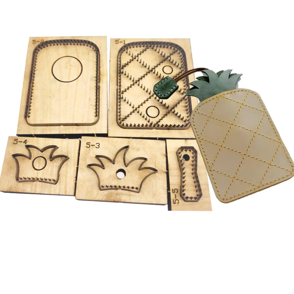 

Pineapple Package Wood Die Cuts DIY Craft Leather Laser Knife Mold Template Suitable For Die Cutting Machine