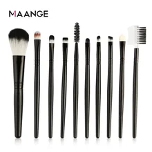 

10Pcs Portable Makeup Brushes Set Cosmetic Powder Eye Shadow Foundation Rouge Eyelash Soft Blush Blending Beauty Make Up Tools