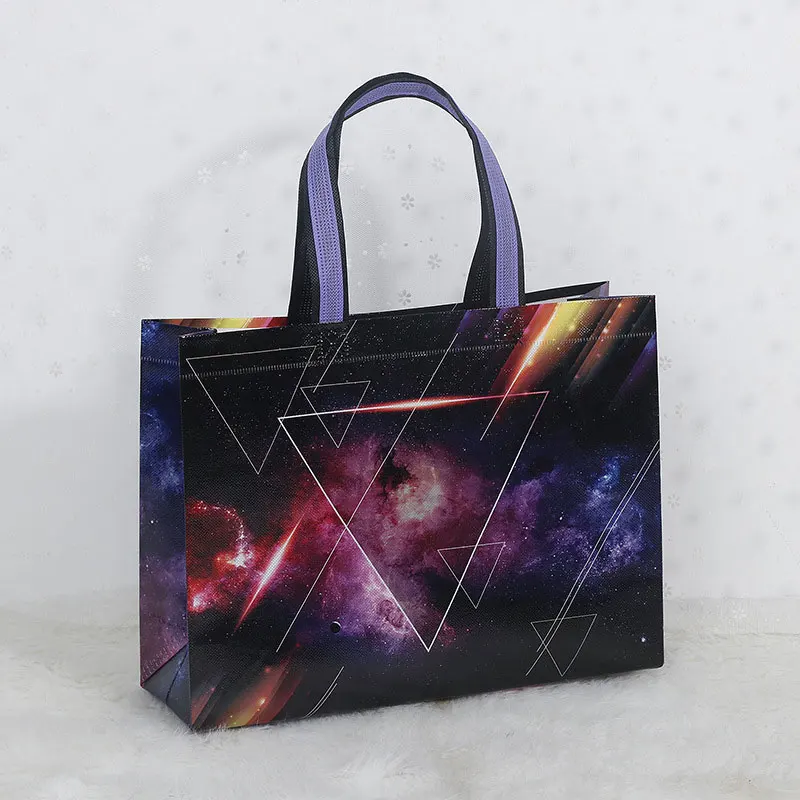 Reusable Foldable Shopping Bag Portable Travel Grocery Pocket Tote Plastic Bag Non-woven Fabric Eco Folding Bag Shopping Pouch 3