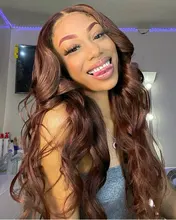 Peluca con malla frontal para mujeres negras, pelo liso de color con pelo de bebé 13x4, pelucas de cabello humano brasileño con encaje frontal, 4x4, Remy