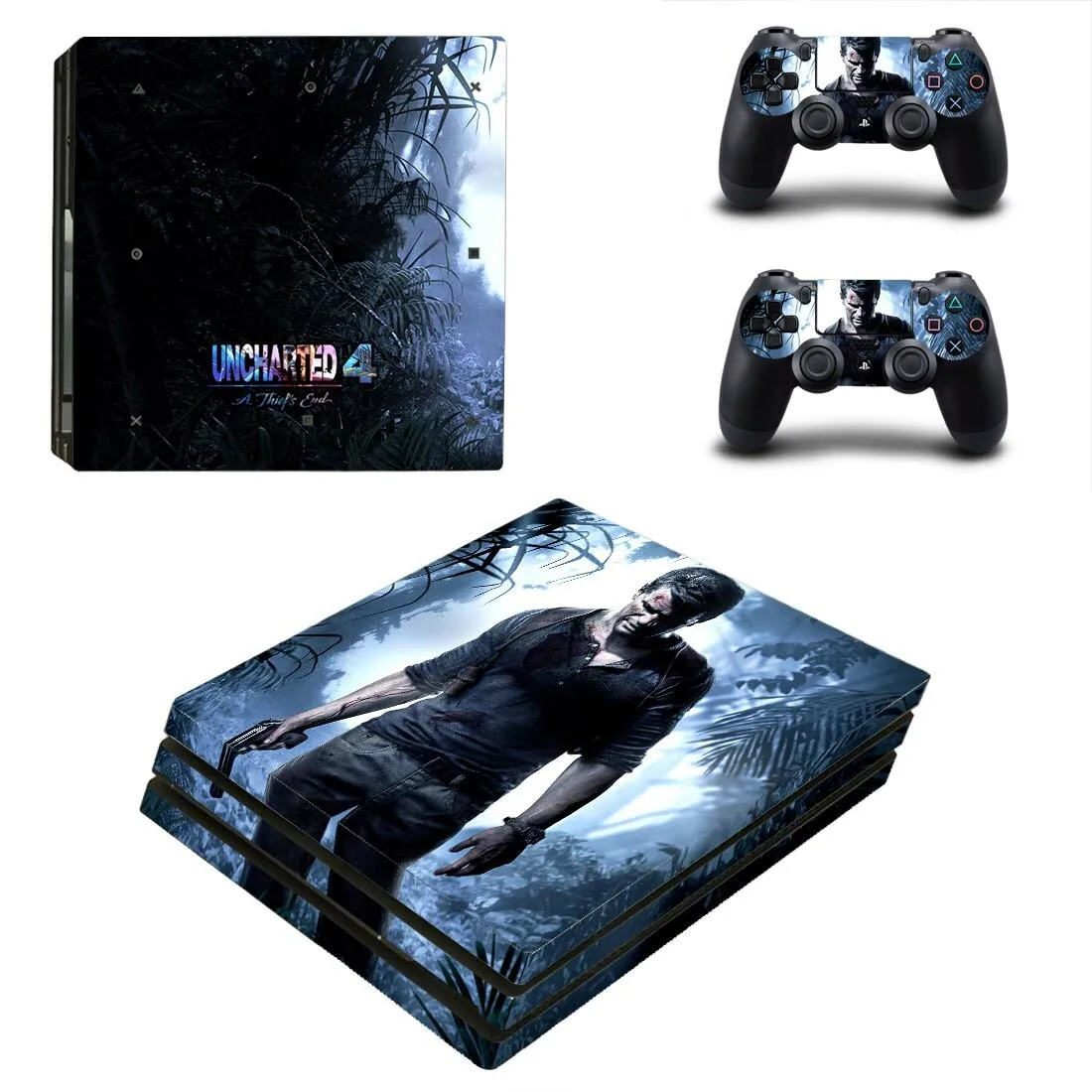 PS4 Pro sticker s Uncharted 4 PS 4 Play station 4 Pro виниловые наклейки для playstation 4 Pro консоли и контроллера