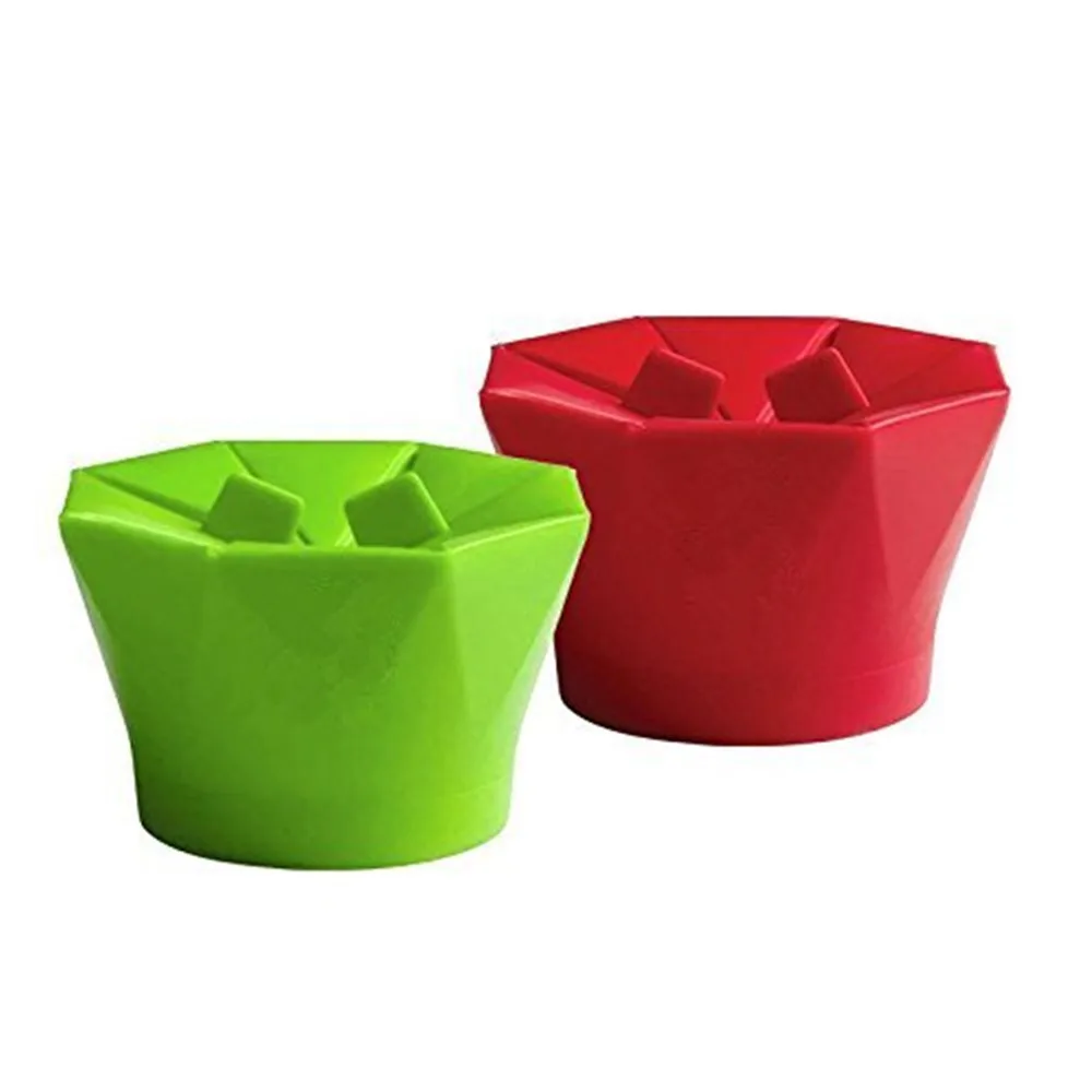 

New Popcorn Microwave Foldable Red Silicone High Quality Kitchen Easy Tools DIY Popcorn Bucket Bowl Maker New Arrival